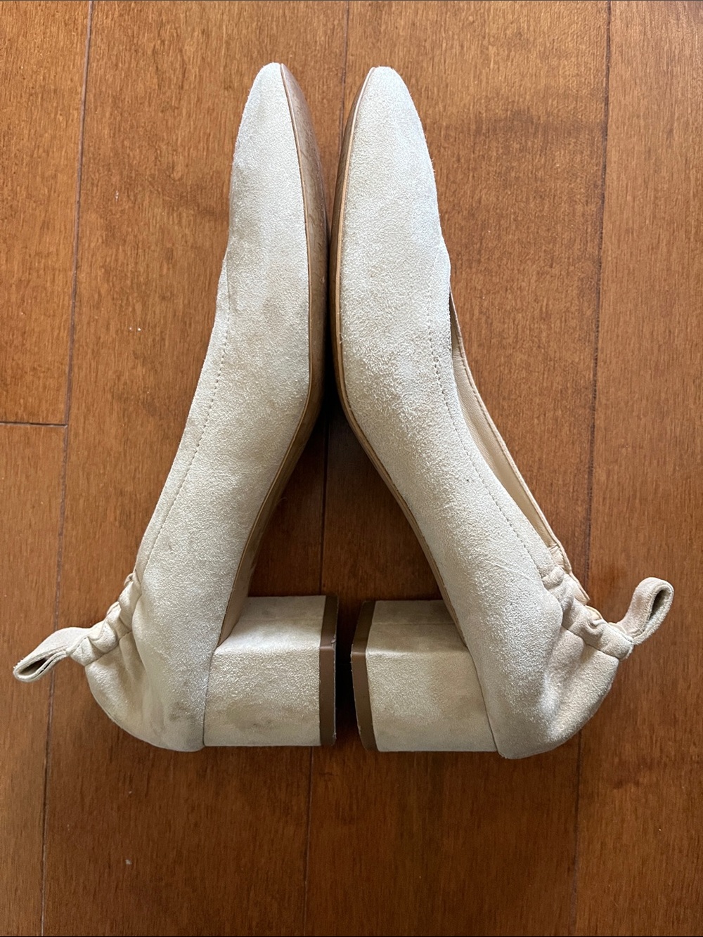 Everlane The Italian Leather Day Heel - Natural Suede - Picture 4 of 6